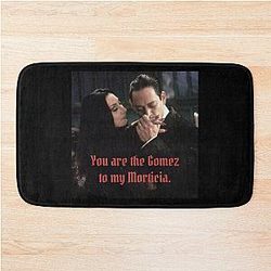 Morticia and Gomez Addams Bathroom Mat