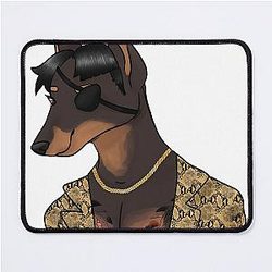 Goro Majima Mad Dog Sticker Mouse Pad
