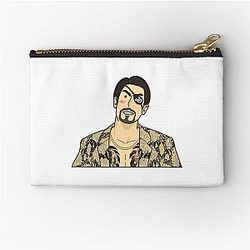Mad Dog Goro Majima Yakuza Character Portrait Transparent Zipper Pouch