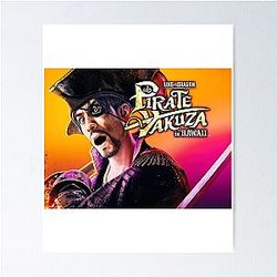 Pirate Yakuza In Hawaii Goro Majima Merch Poster