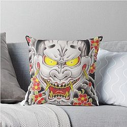 Goro Majima Tattoo Throw Pillow