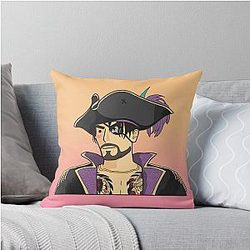 Captain Goro Majima Yakuza Character Portrait Throw Pillow