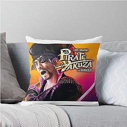 Pirate Yakuza In Hawaii Goro Majima Throw Pillow