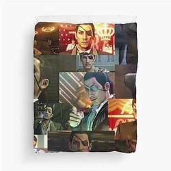 Goro Majima Montage Duvet Cover