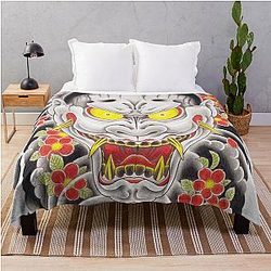 Goro Majima Hanya Tattoo Throw Blanket