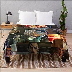 Goro Majima Montage Throw Blanket
