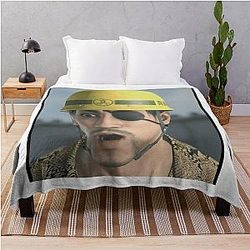Yakuza Goro Majima Throw Blanket