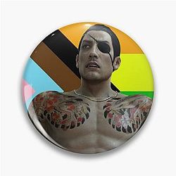 Goro Majima - Yakuza Like A Dragon - Progress Pride Flag Pin
