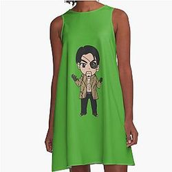 Goro Majima Chibi A-Line Dress