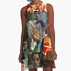 Goro Majima Montage A-Line Dress