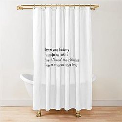 Gracie Abrams Aesthetic Lyrics Shower Curtain