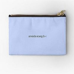 I love Gracie Abrams Mirrored Text Typography Zipper Pouch
