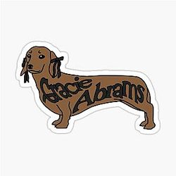 Weenie with Bows Gracie Abrams Sticker