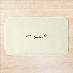 Yours Gracie Abrams Handwritten Signature Bath Mat