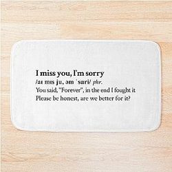 Gracie Abrams Aesthetic Lyrics Bath Mat