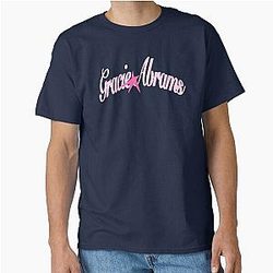 Pink Gracie Abrams Star Cursive Lettering Logo Classic T-Shirt
