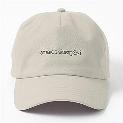 I love Gracie Abrams Mirrored Reflection Text Typography Dad Hat