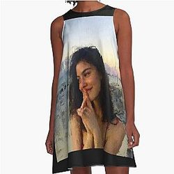 Painting Gracie Abrams A line Dress
