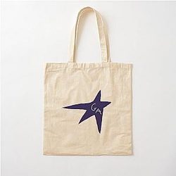 Gracie Abrams Midnight Blue Logo Cotton Tote Bag