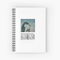 Gracie Abrams Merch journal entries on the beach Spiral Notebook