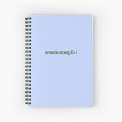 I love Gracie Abrams Mirrored Reflections Text Typography Journal