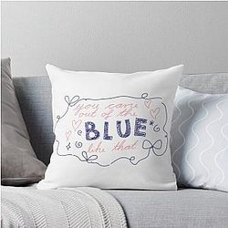 The Blue Gracie Abrams Throw Pillow