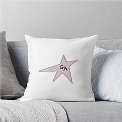 Gracie Abrams Pink Star Throw Pillow