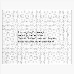 Gracie Abrams Aesthetic Lyrics Jigsaw Puzzle
