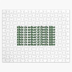 This is what it feels like - Gracie Abrams Jigsaw Puzzle (Forest Green)