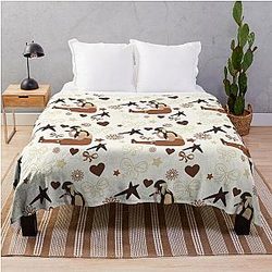 Gracie Abrams Doodle with Bow Throw Blanket