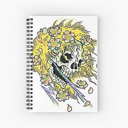 Blonde Grateful Dead Spiral Notebook