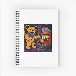Grateful Dead Bear Las Vegas Spiral Notebook