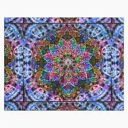 Trippy Tie Dye hippie psychedelic mandala boho phish festivals Grateful Dead company Jigsaw Puzzle