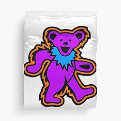 Grateful Dead Purple Duvet Cover
