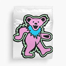 Grateful Dead Pink Duvet Cover