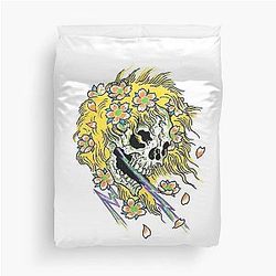 Blonde Grateful Deadhead Duvet Cover