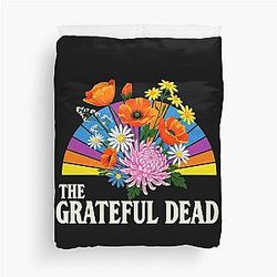 The Grateful Dead Floral Duvet Cover
