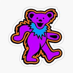Grateful Dead Purple Sticker