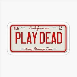 Grateful Inspired Dead License Plate Sticker