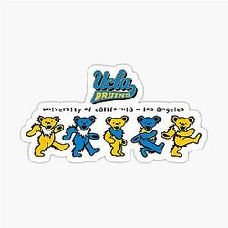 University of California Los Angeles UCLA Grateful Dead Sticker