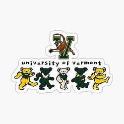 University of Vermont Grateful Bears Sticker