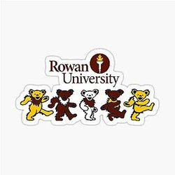 Rowan University Grateful Dead Bears Sticker