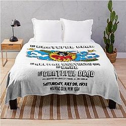 Grateful Dead Watkins Glen Vintage Concert Show Blanket