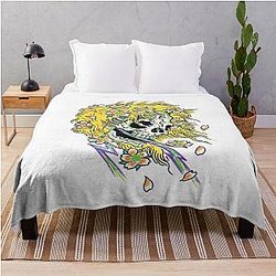 Blonde Grateful Dead Throw Blanket