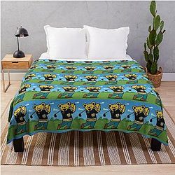 Grateful Dead Bear Throw Blanket