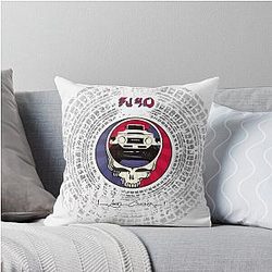 Grateful Dead Steele FJ40 Throw Pillow