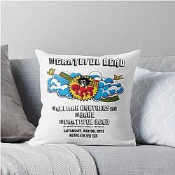 Grateful Dead Watkins Glen Vintage Concert Throw Pillow