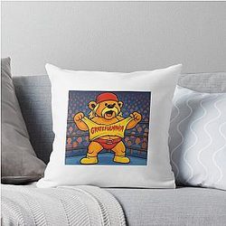 Grateful Dead Bear Tribute Throw Pillow
