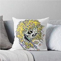 Blonde Grateful Dead Throw Pillow