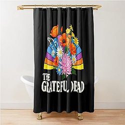 The Grateful Dead Floral Shower Curtain